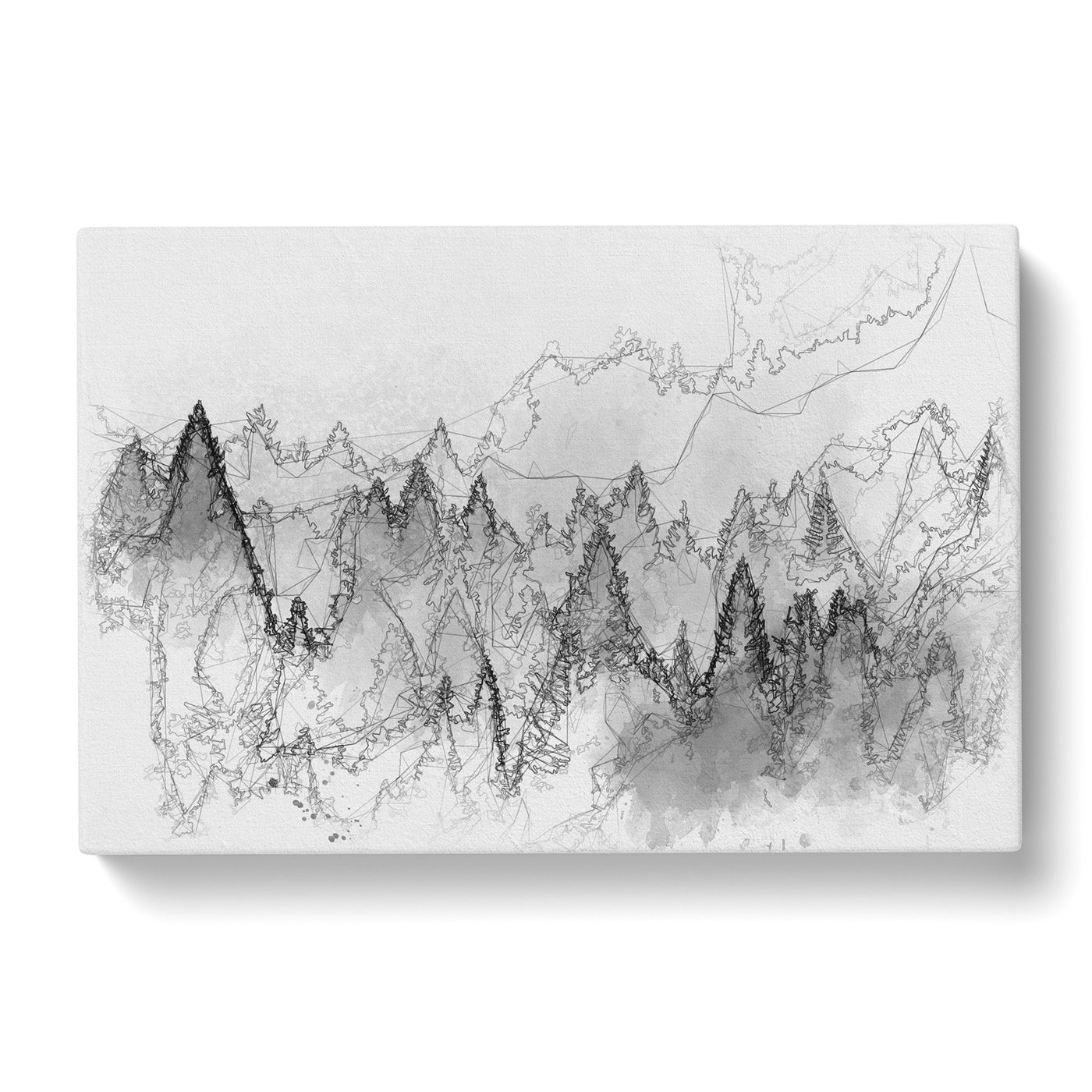 The Misty Forest Sketch Canvas Print Main Image