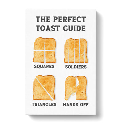 The Perfect Toast Guide Typography Canvas Print Main Image