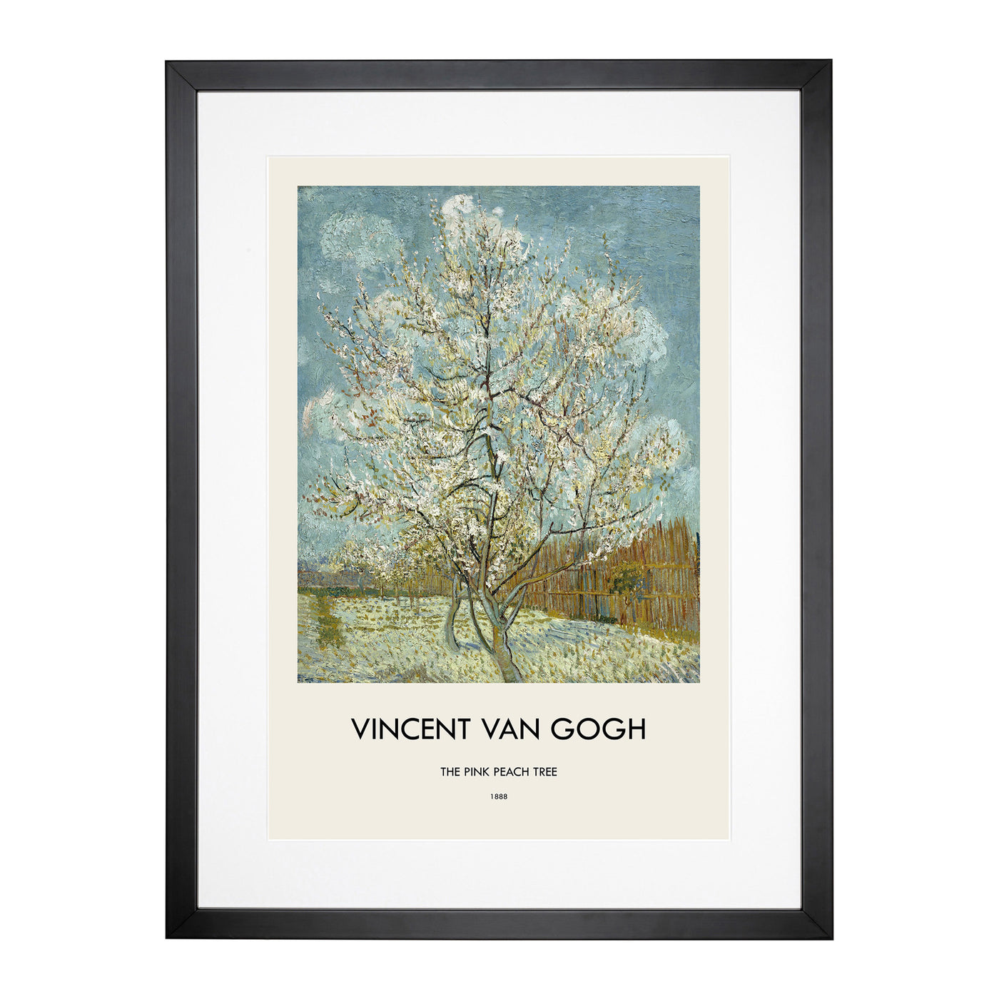 The Pink Peach Tree Print By Vincent Van Gogh Framed Print Main Image