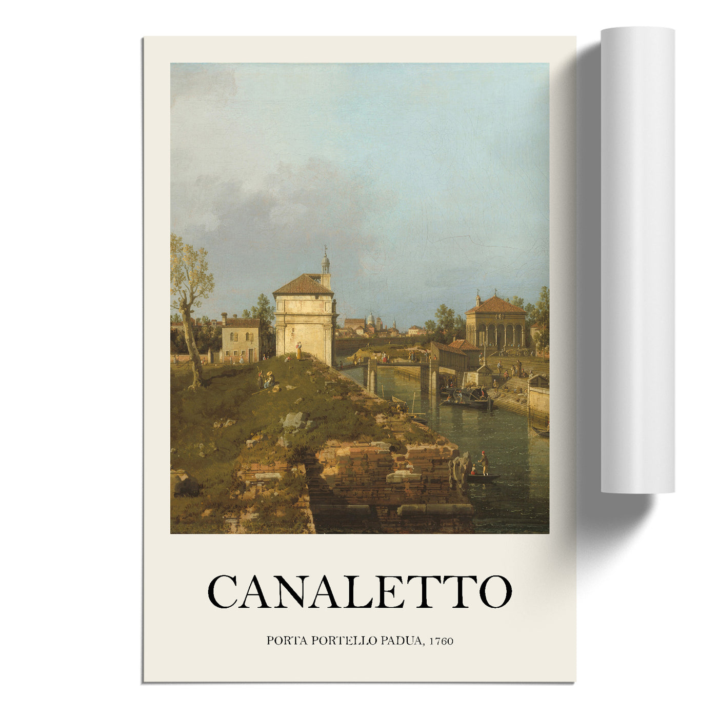 The Porta Portello Print By Giovanni Canaletto