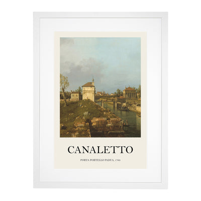 The Porta Portello Print By Giovanni Canaletto