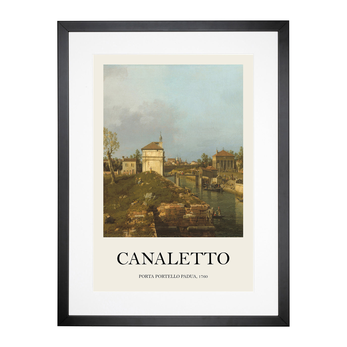 The Porta Portello Print By Giovanni Canaletto Framed Print Main Image