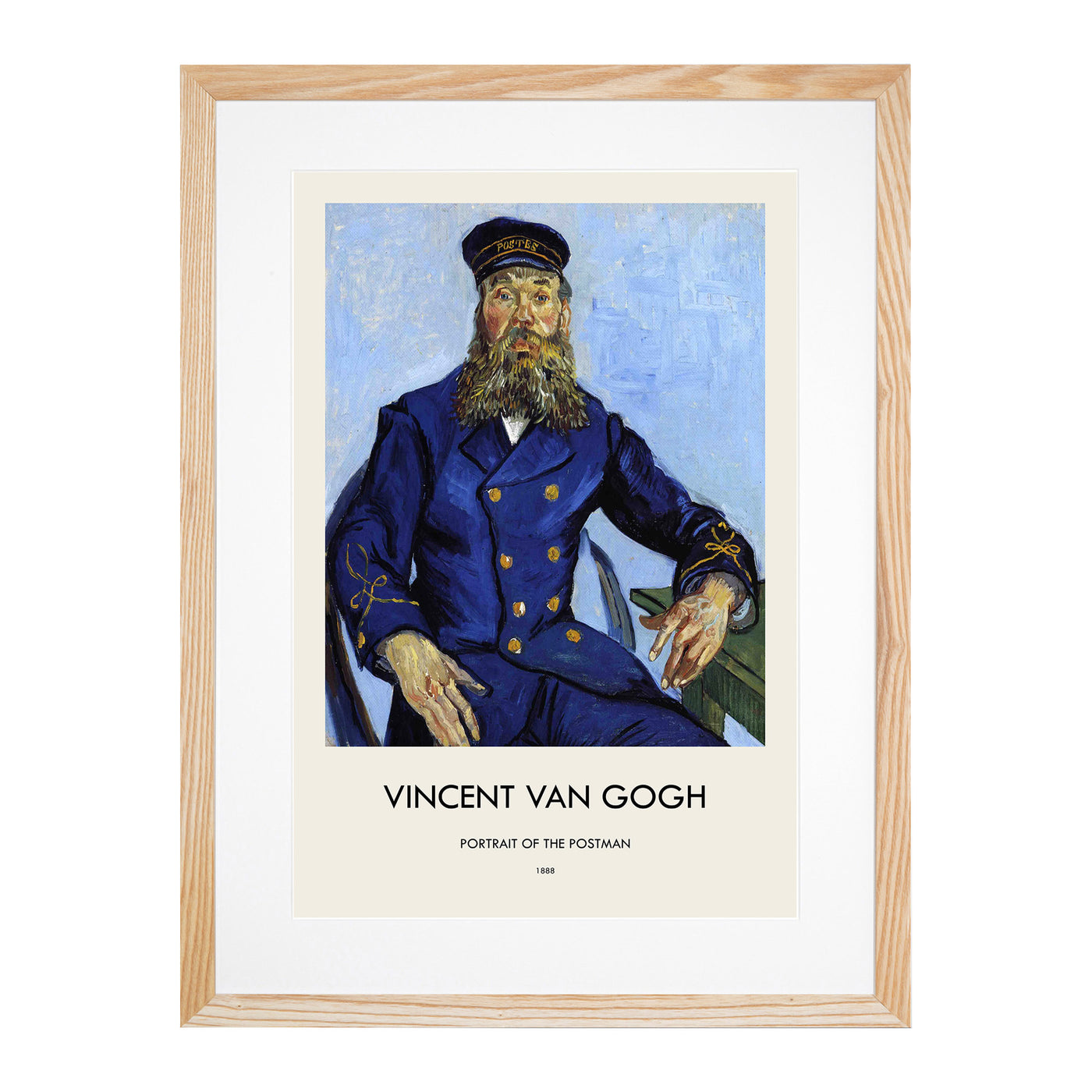 The Postman Joseph Roulin Print By Vincent Van Gogh