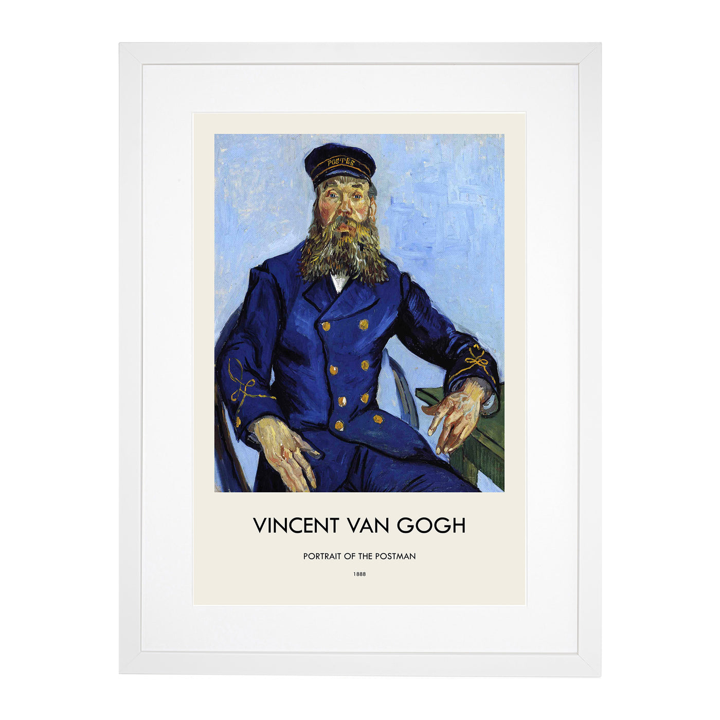 The Postman Joseph Roulin Print By Vincent Van Gogh