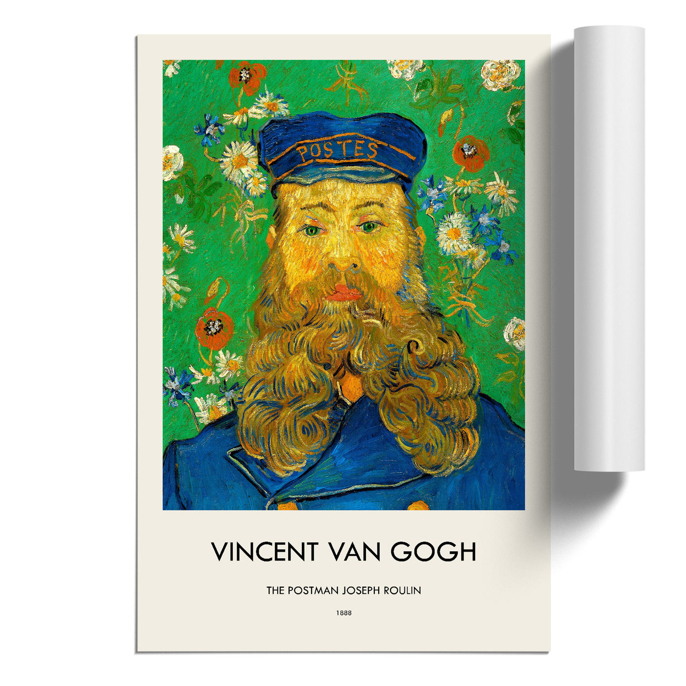 The Postman Joseph Roulin Vol.2 Print By Vincent Van Gogh