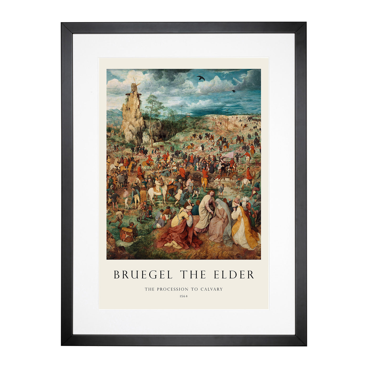 The Procession To Calvary Print By Pieter Bruegel The Elder Framed Print Main Image