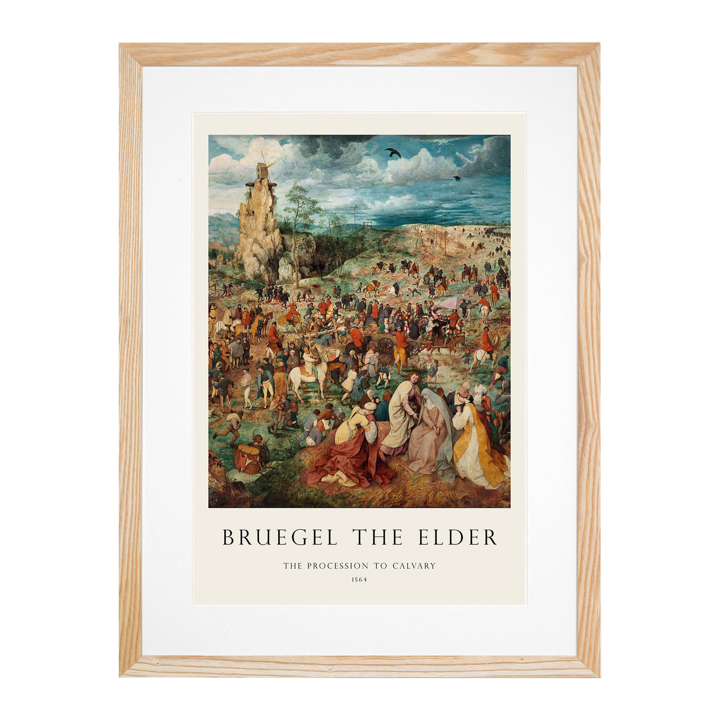 The Procession To Calvary Print By Pieter Bruegel The Elder