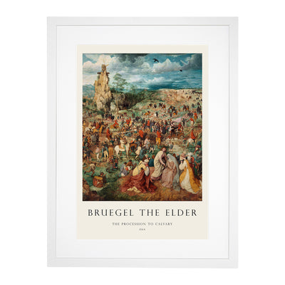 The Procession To Calvary Print By Pieter Bruegel The Elder