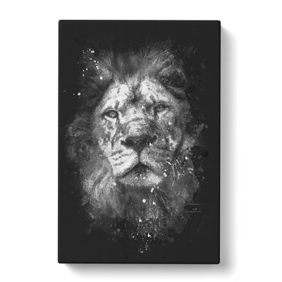 The Proud Lion Paint Splash Canvas Print Main Image