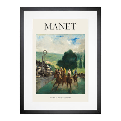 The Races At Longchamp Print By Edouard Manet Framed Print Main Image