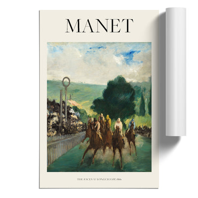 The Races At Longchamp Print By Edouard Manet