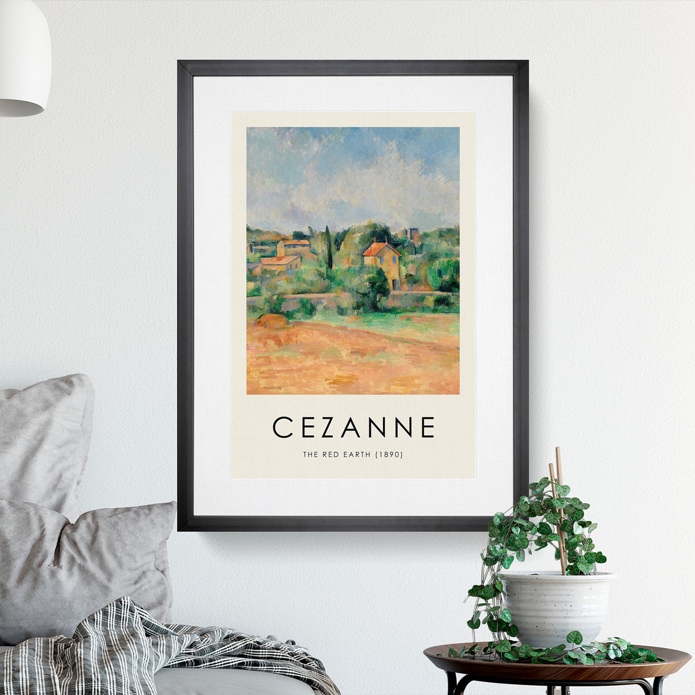 The Red Earth Print By Paul Cezanne