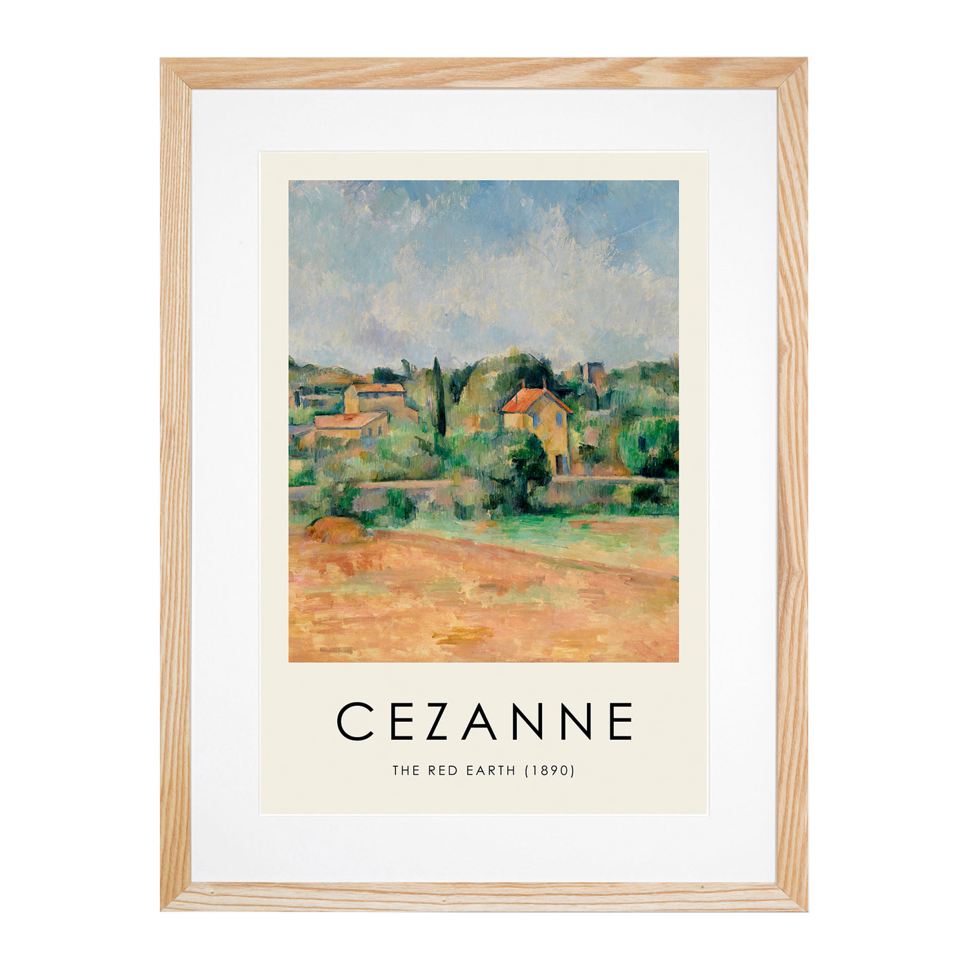 The Red Earth Print By Paul Cezanne