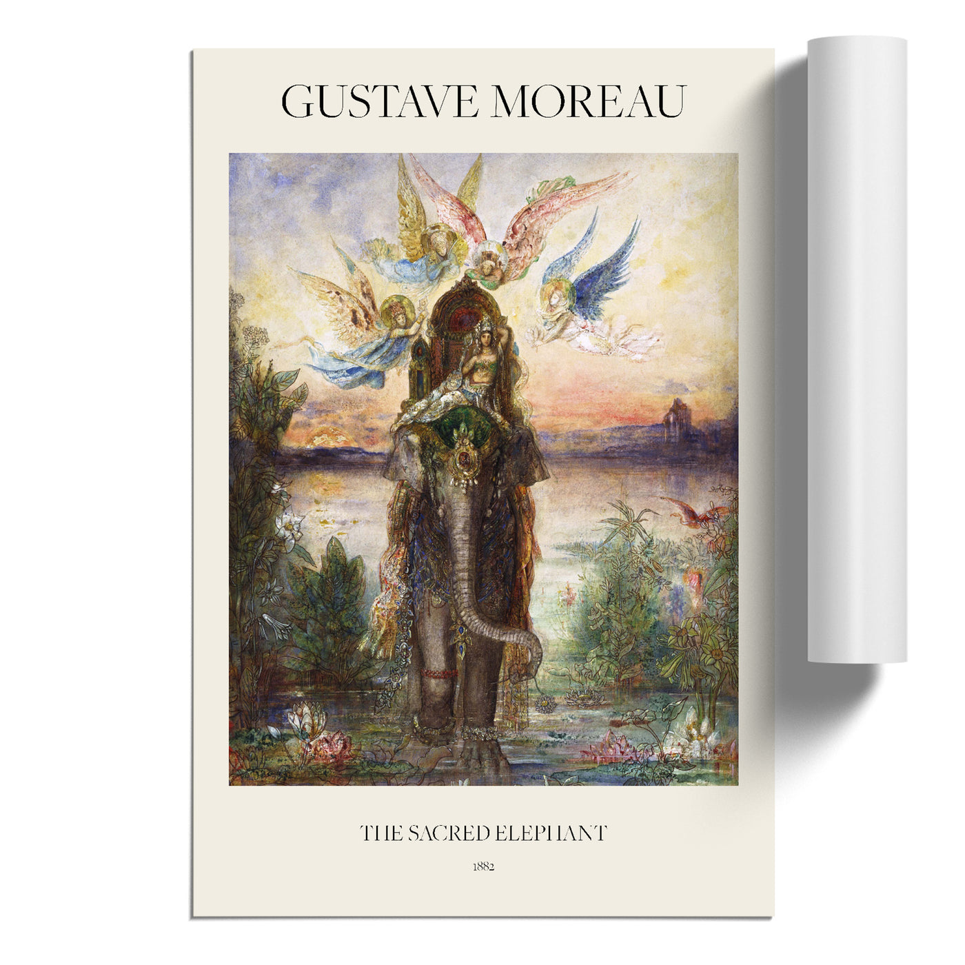 The Sacred Elephant Print By Gustave Moreau