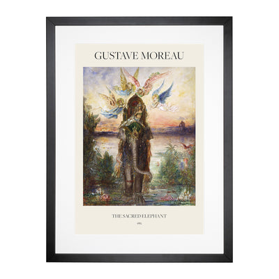 The Sacred Elephant Print By Gustave Moreau Framed Print Main Image
