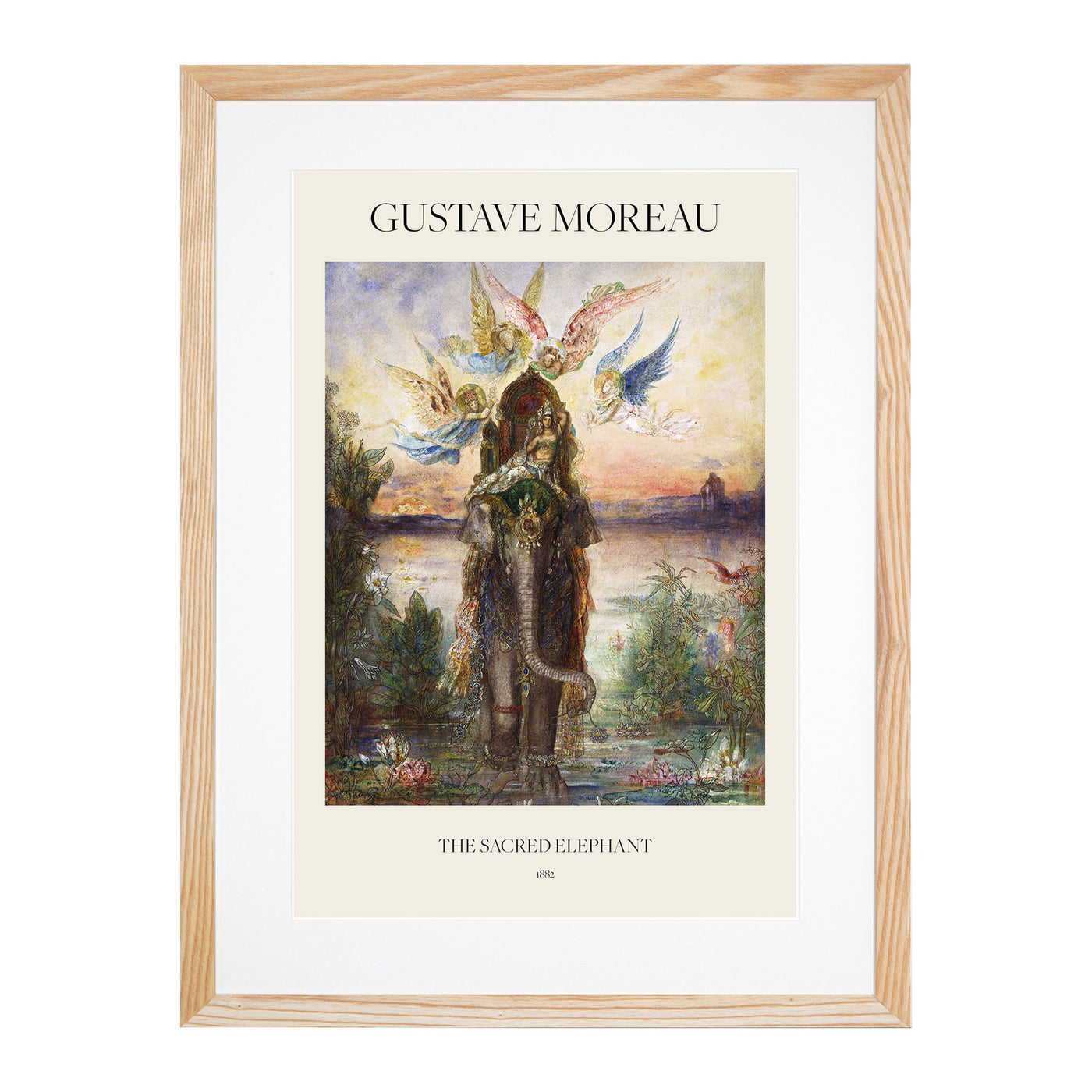 The Sacred Elephant Print By Gustave Moreau