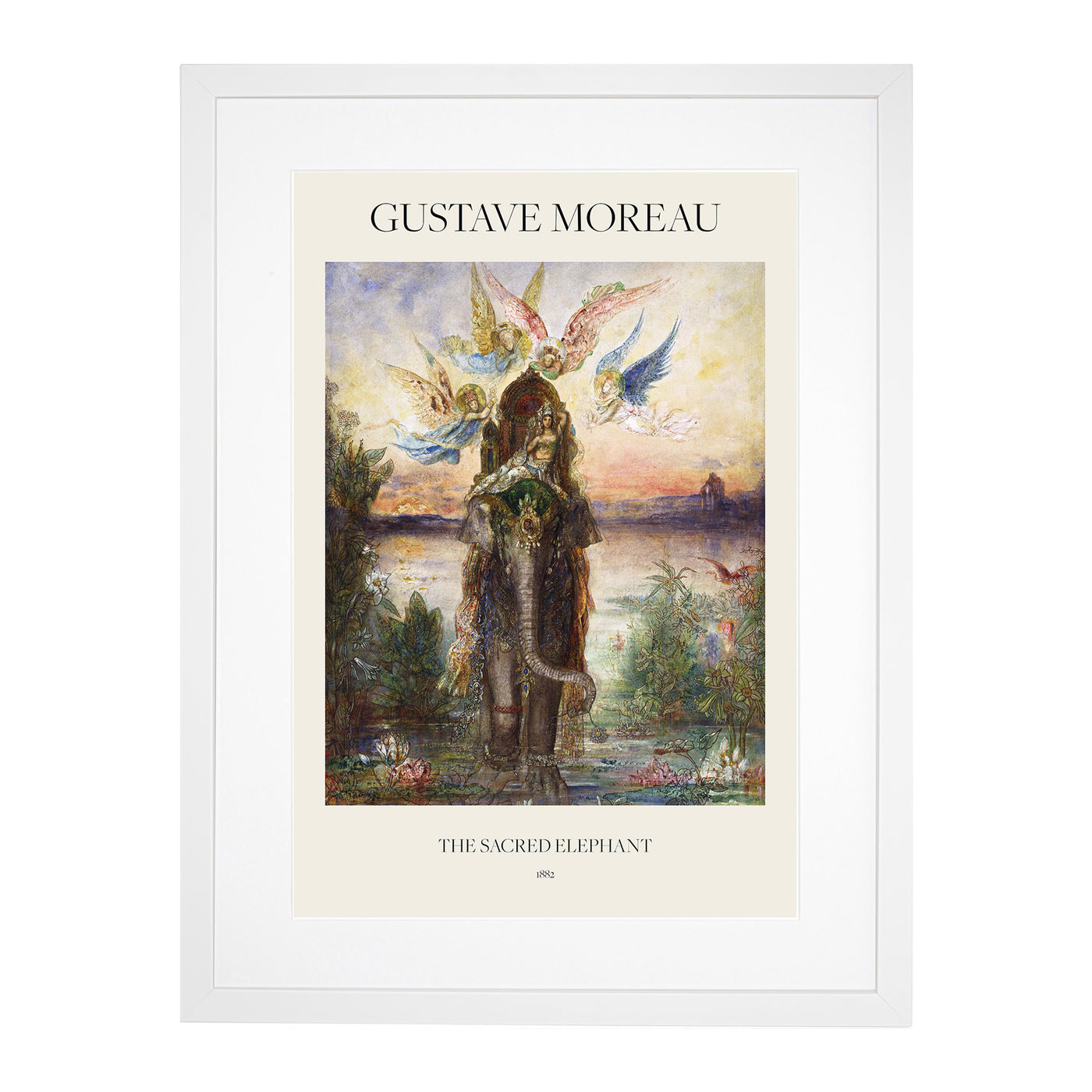 The Sacred Elephant Print By Gustave Moreau