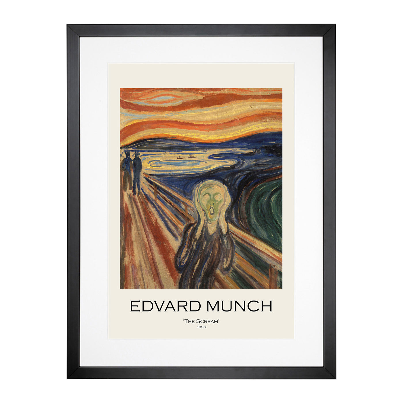 The Scream Print By Edvard Munch Framed Print Main Image