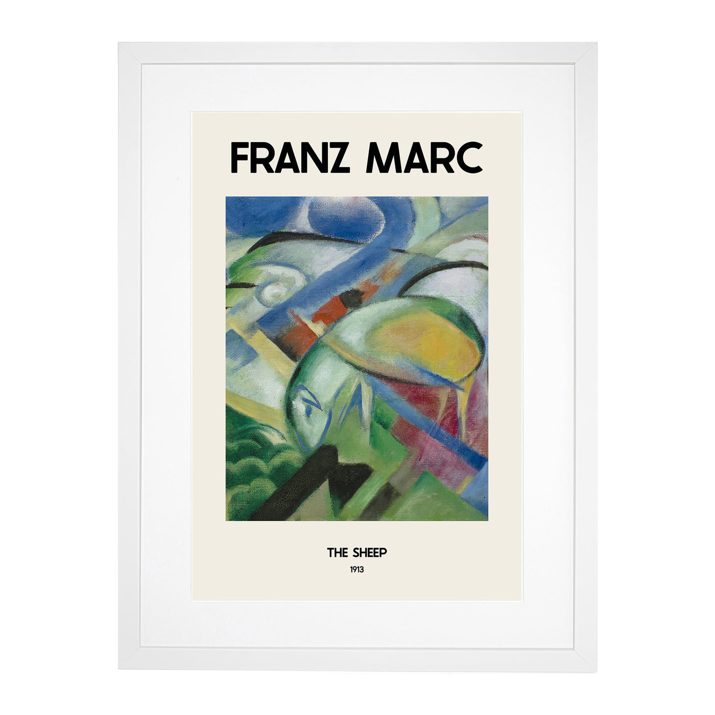 The Sheep Print By Franz Marc