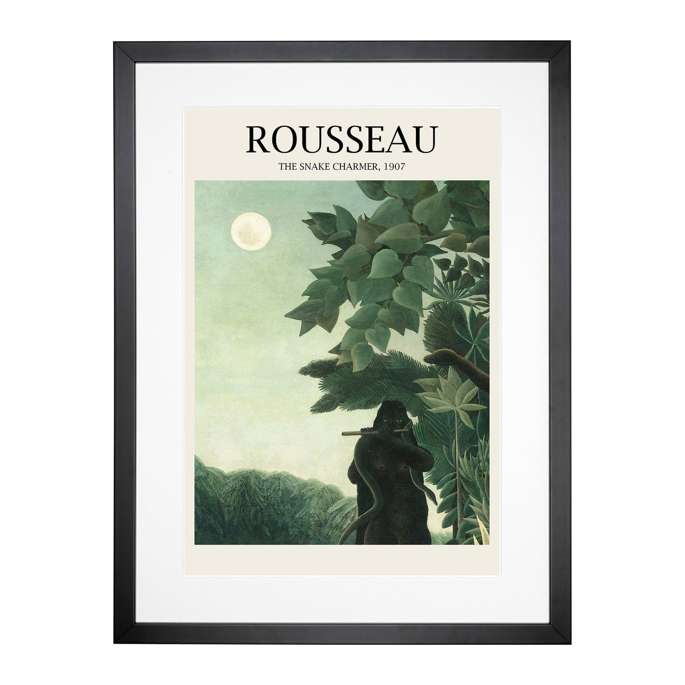 The Snake Charmer Print By Henri Rousseau Framed Print Main Image