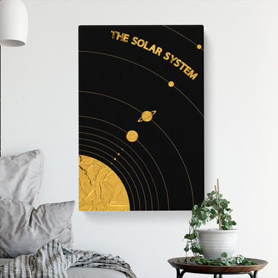 The Solar System In Gold