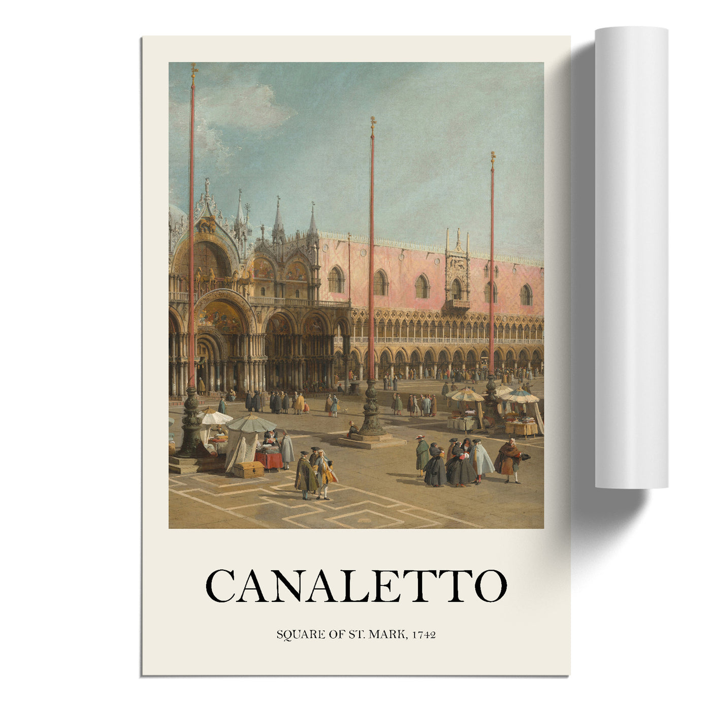 The Square Of Saint Mark Print By Giovanni Canaletto