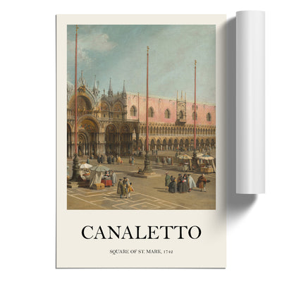 The Square Of Saint Mark Print By Giovanni Canaletto