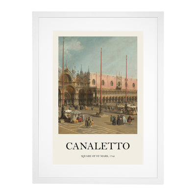 The Square Of Saint Mark Print By Giovanni Canaletto