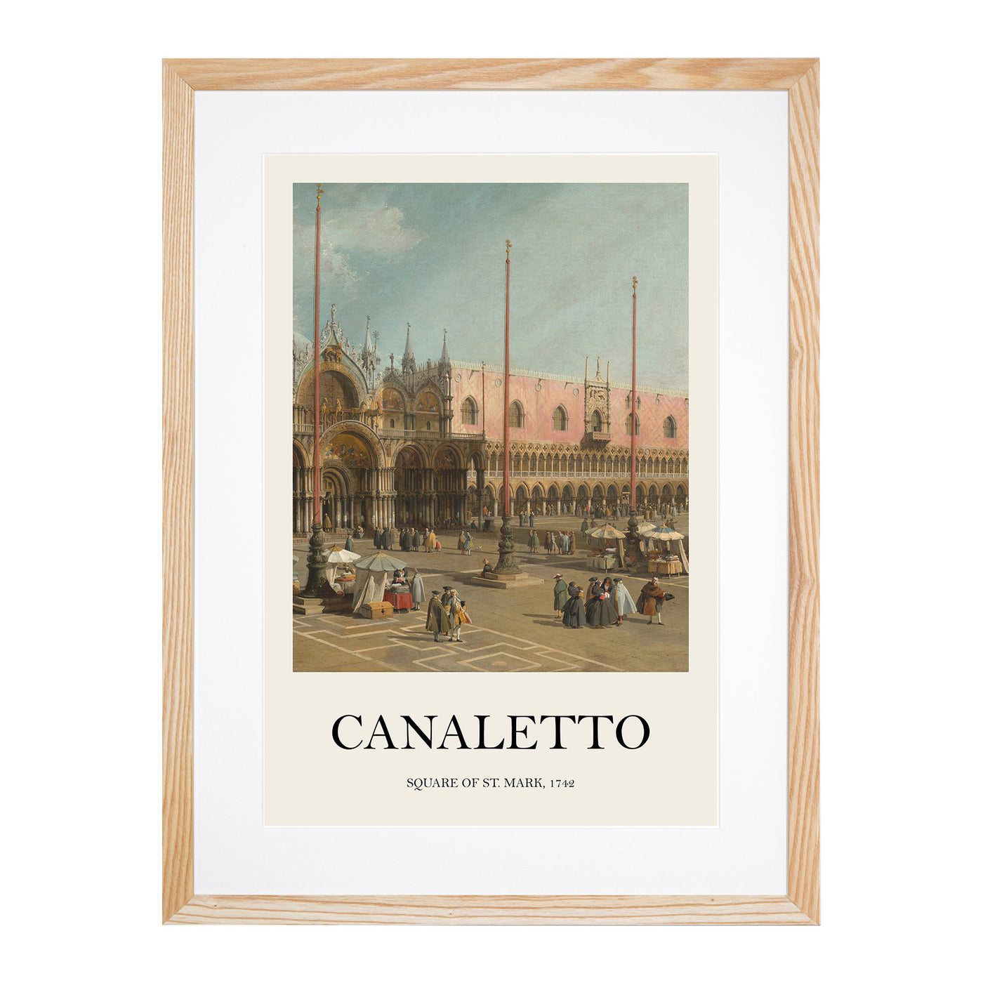 The Square Of Saint Mark Print By Giovanni Canaletto