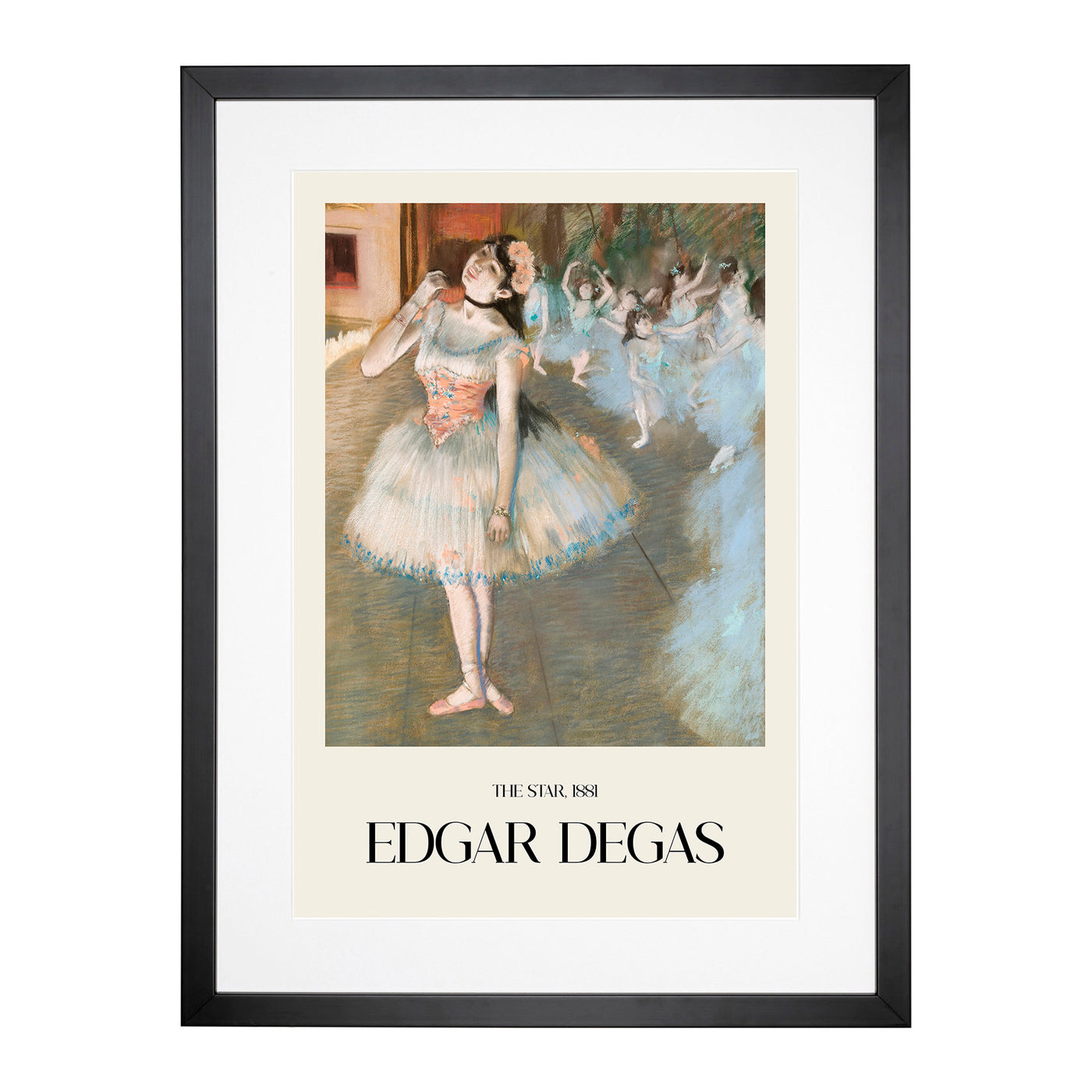 The Star Print By Edgar Degas Framed Print Main Image