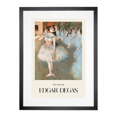 The Star Print By Edgar Degas Framed Print Main Image