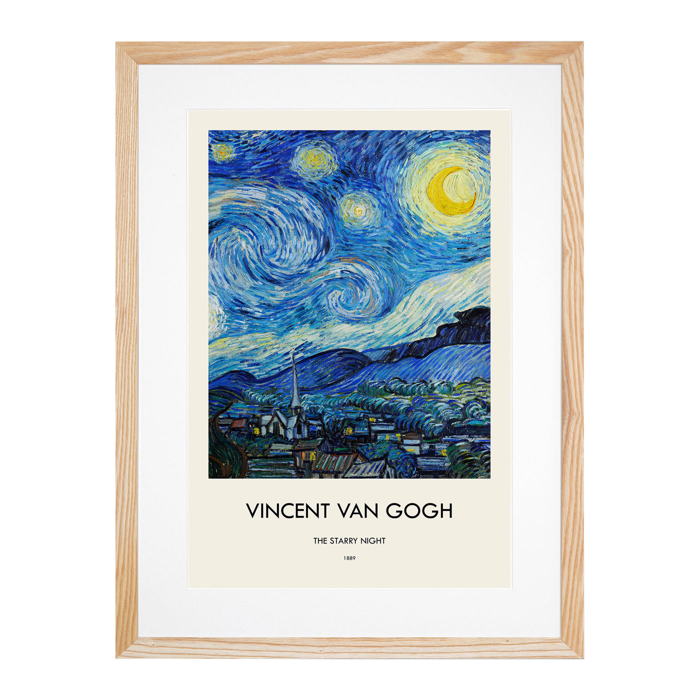 The Starry Night Print By Vincent Van Gogh