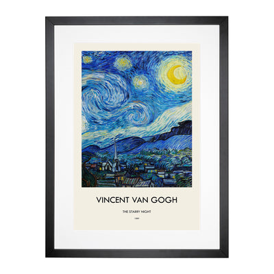 The Starry Night Print By Vincent Van Gogh Framed Print Main Image