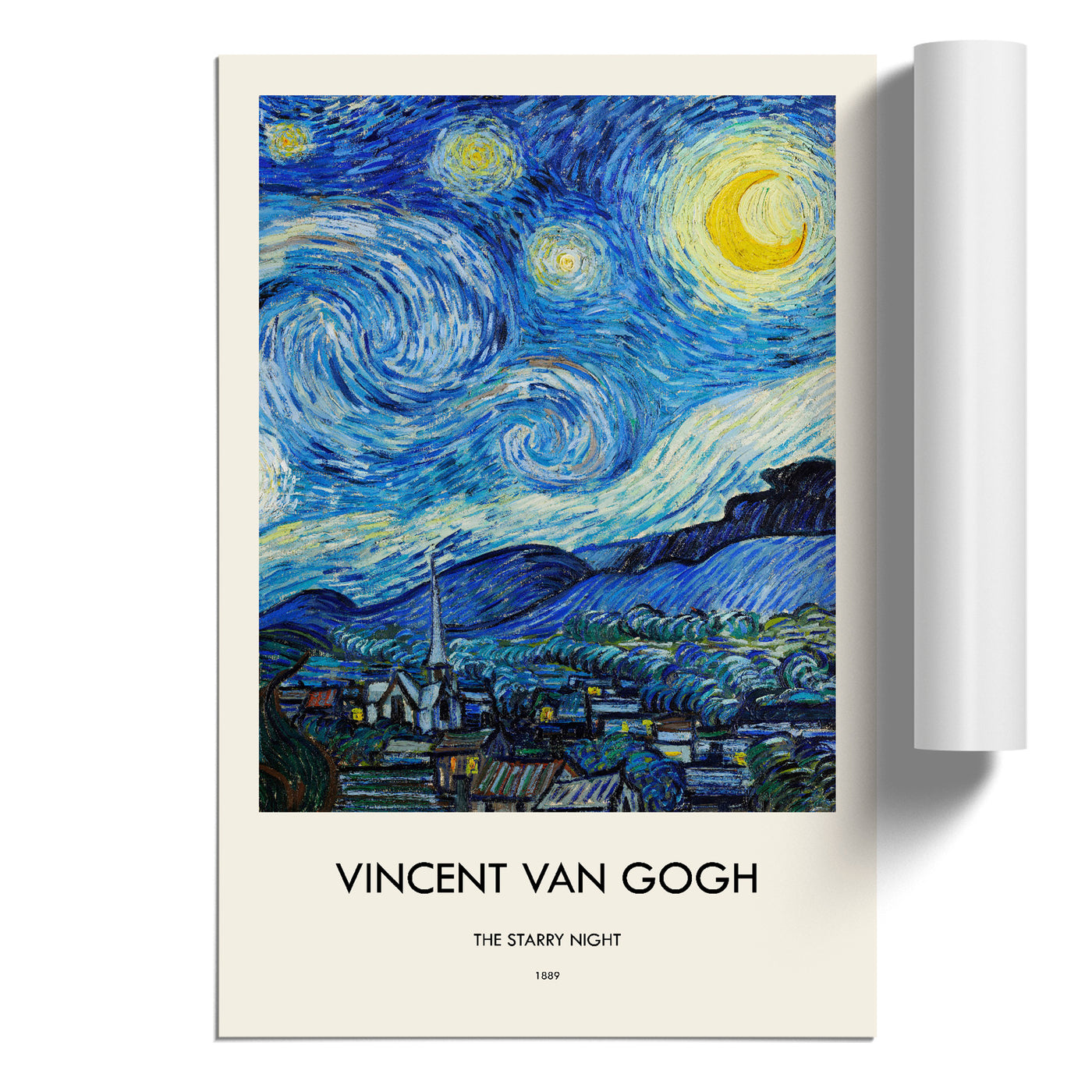 The Starry Night Print By Vincent Van Gogh