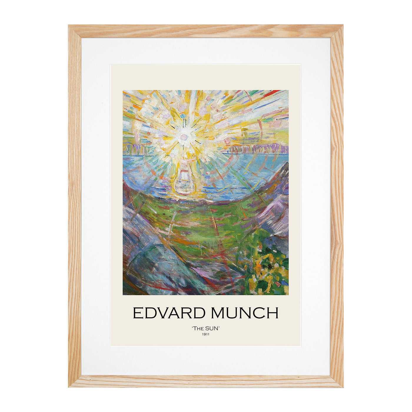 The Sun Print By Edvard Munch