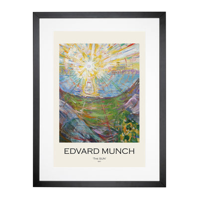 The Sun Print By Edvard Munch Framed Print Main Image