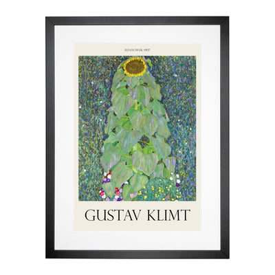 The Sunflower Vol.2 Print By Gustav Klimt Framed Print Main Image