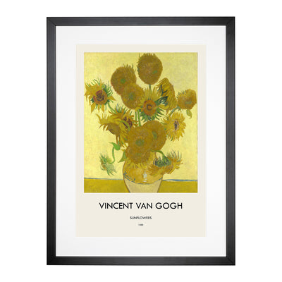 The Sunflowers Print By Vincent Van Gogh Framed Print Main Image