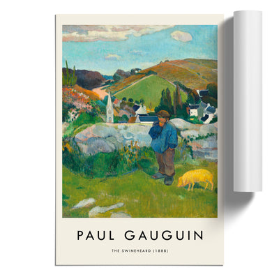 The Swineherd Print By Paul Gauguin