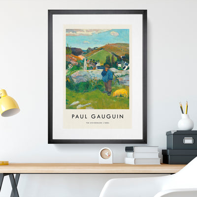 The Swineherd Print By Paul Gauguin