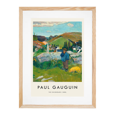 The Swineherd Print By Paul Gauguin