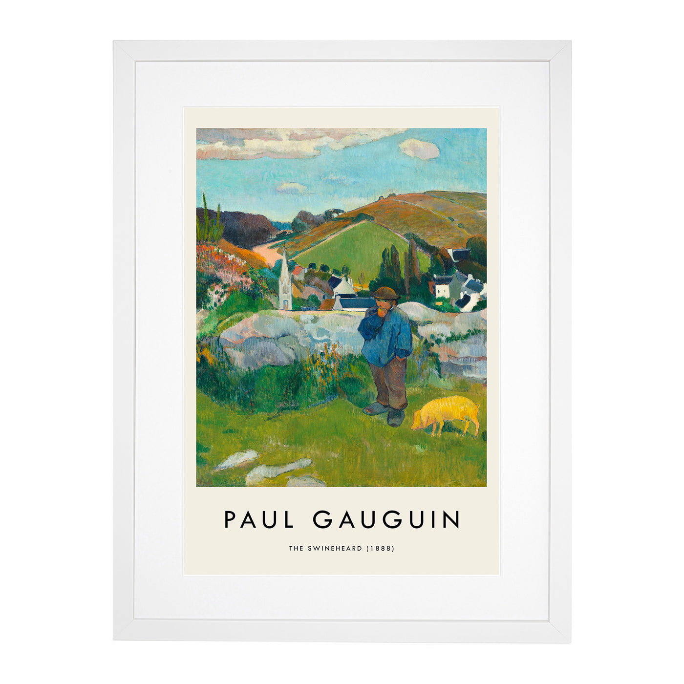 The Swineherd Print By Paul Gauguin