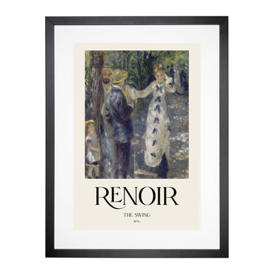 The Swing Print By Pierre-Auguste Renoir Framed Print Main Image