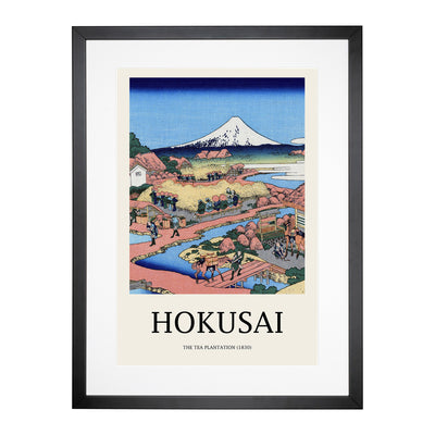 The Tea Plantation Of Katakura Print By Katsushika Hokusai Framed Print Main Image