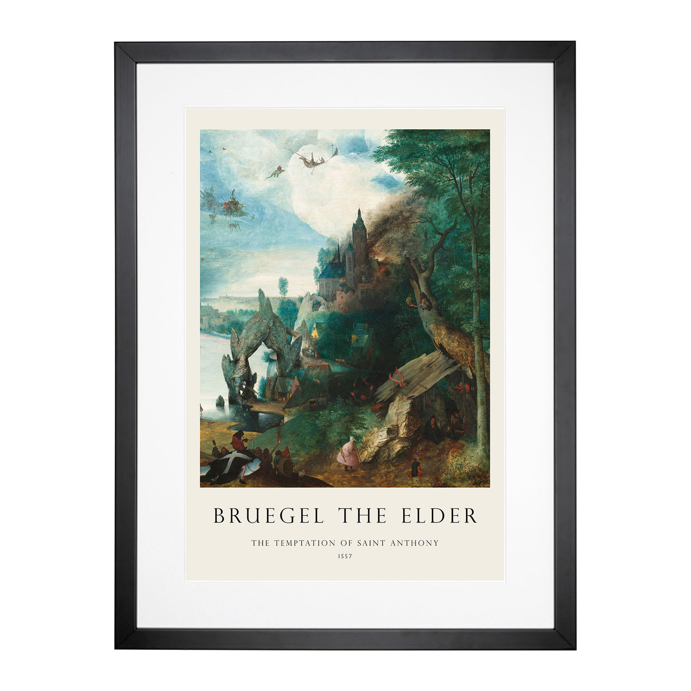 The Temptation Of Saint Anthony Print By Pieter Bruegel The Elder Framed Print Main Image