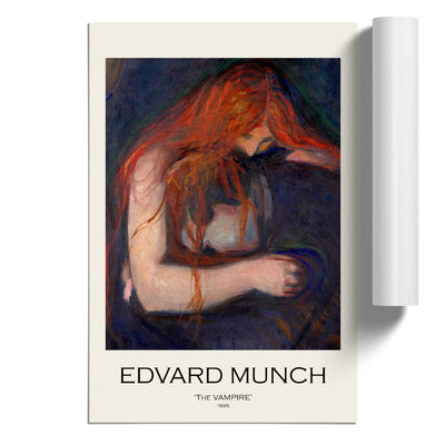 The Vampire Vol.1 Print By Edvard Munch