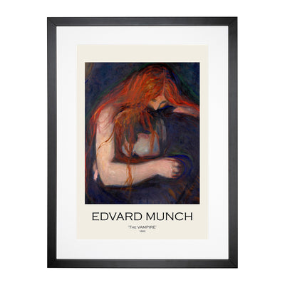 The Vampire Vol.1 Print By Edvard Munch Framed Print Main Image