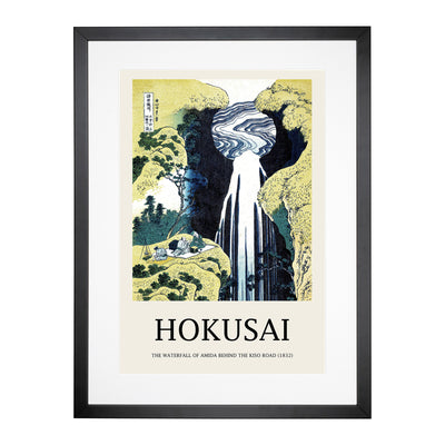 The Waterfall Of Amida Behind The Kiso Road Print By Katsushika Hokusai Framed Print Main Image