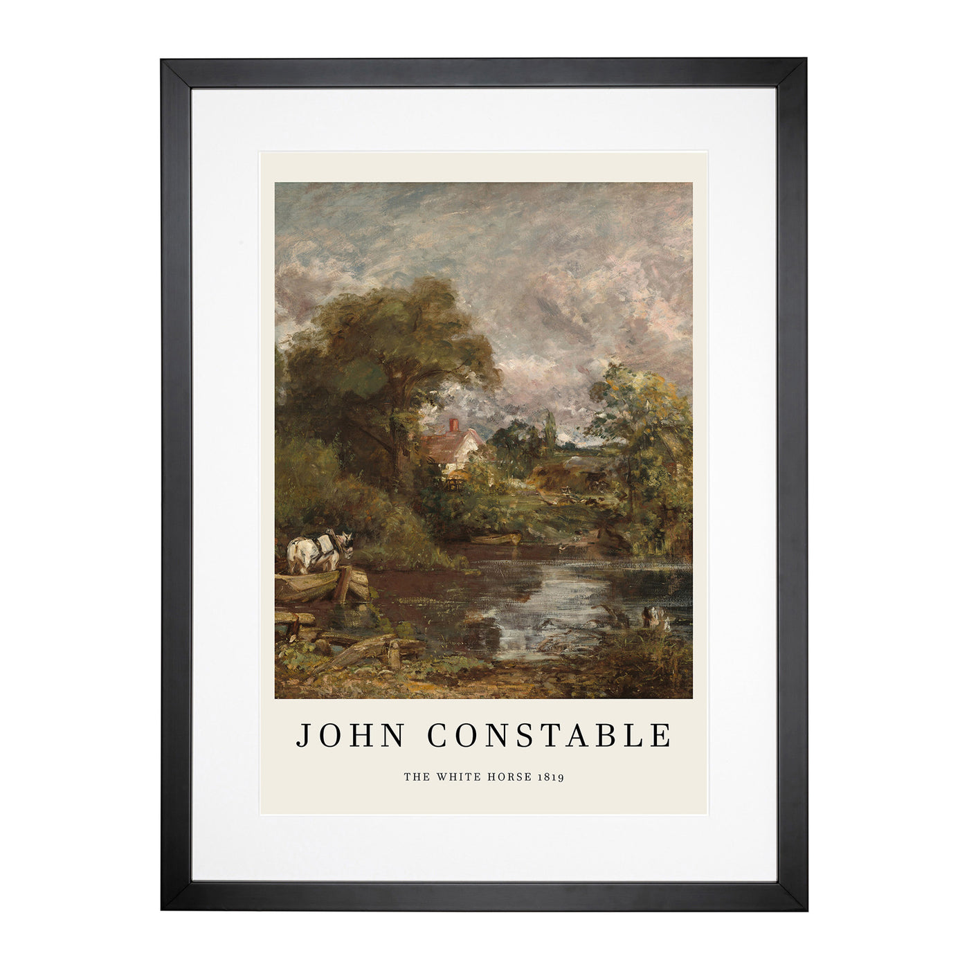 The White Horse Print By John Constable Framed Print Main Image