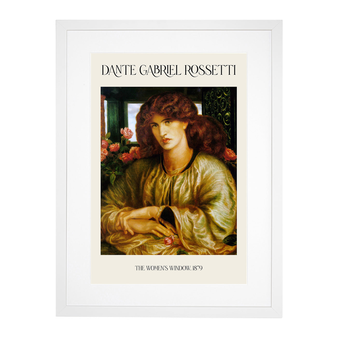 The Woman And Window Print By Dante Gabriel Rossetti